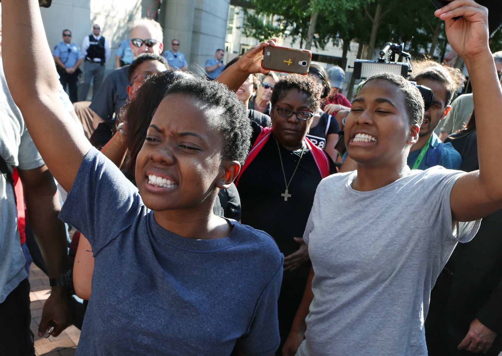 Jailed protesters make bond just as protest ends